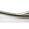 Gray and white acrylic and metal alligator hair clip