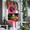 FBCOO Christmas Stink Stank Stunk Welcome Mailbox Cover Magnetic Standard Size 21" x 19", Xmas Gift Black Decorative Post Letter Box Wrap Decor, Funny Holiday Garden Yard Outdoor Decoration