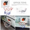 SEISSO Mini Basketball Hoop and Balls - Bedroom Bathroom Toilet Office Desktop Mini Basketball Decompress Game Education Pet Play Toy for Kids Boys Girls and Basketball Lovers