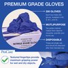 ProCure [200 Count Disposable Nitrile Gloves Medium - Powder Free, Rubber Latex Free, Medical Exam Grade, Non Sterile, Ambidextrous - Soft with Textured Tips - Cool Blue