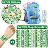 Lcnjscgo 74 PCS Golf Party Favors, 50 PCS Golf Stickers 24 PCS Golf Slap Bracelets Golf Birthday Party Decorations Supplies for Kids Adults