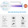 MORESHINE Cateye Anti Blue Light Blocking Computer Glasses Fashion Women Eyeglasses Frames Anti UV Clear Lens (Crystal)