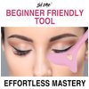 Skone Cosmetics Eyeliner Stencil - Mascara Shield Applicator Guard, Lipstick and Face Cream Application Aid - Easy to Use Multifunctional Eyeliner Aid Stencil Tool Guide for Beginners & Experts - Pink