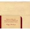 Designer Greetings Happy Holidays on Burgundy Swirls - Package of 8 Christmas Money/Gift Card Holders