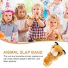 HOLIDYOYO Hug Animal Slap Bracelet for Party Favors Stuffed Animals Huggers Slap Bracelets Plush Toy Childrens Day Gift(Tiger)