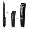Nail Clippers Set - TOP TENG Sharpest Fingernail & Toenail Clippers with Nail File, Perfect Nail Cutter and Cuticle Trimmer for Men & Women