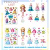 Magnetic Dress Up Dolls,DIY Princess Game Paper Dolls with 2 Themed Dress Up Toys Pretend Play Travel Toys for Girls Ages 3-7 Years and Up (Mermaid + Elf)
