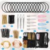 Hair Clip Set, Women's 160pcs Hair Accessories Set Dance Supplies Bobby Pins Girls Beauty Kit with Storage Box for Dance Ballet Cheerleading Events Travel