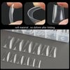 Fcozpjk Duck Nails Tips, 120Pcs Clear Short Duck Feet Nail Tips, Soft Nail Tips for Acrylic Nails Professional, Half Cover Duck Tips, Y2K Press On Nails, Nail Salon Supplies