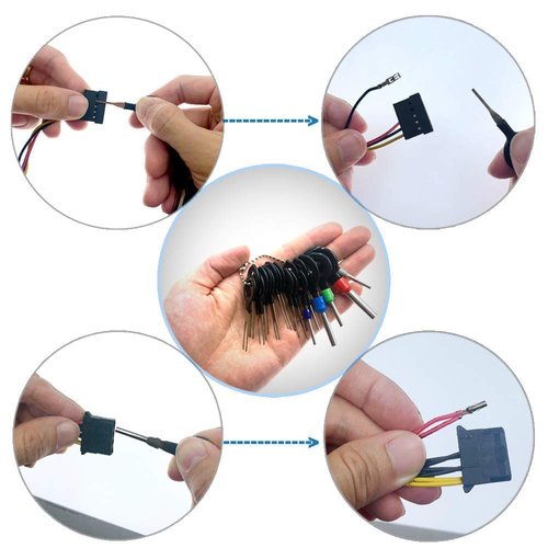 Maerd Terminal Removal Tool Kit, 76Pcs Terminal Ejector Kit for Car, Pin Extractor Tool Set Release Electrical Wire Connector Puller Repair Key Removal Tools …