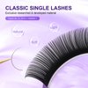 NAGARAKU Eyelash Extensions Individual Lashes 0.05mm D curl 13mm Classic Matte Black Soft Natural Professional 16 rows Beauty Salon Supplies
