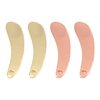 Coshar Pack of 4 Metal Massage Spatula Skin Care Scoop Mini Facial Cream Mask Spoon Applicator for Facial Eye Cream Makeup Mask