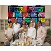 Sunwer Black History Month Photo Booth Backdrop Pan African American Famous People Banner School Classroom Bulletin Board Decoration (5.9×3.6ft)