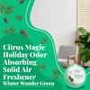 Citrus Magic Holiday Odor Absorbing Solid Air Freshener, Winter Wonder Green, 7-Ounce, Pack of 3