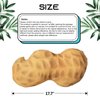 zxmbeddings 17.7”Peanut Stuffed Animal Plush 3D Simulation Vegetable Throw Pillow Toy