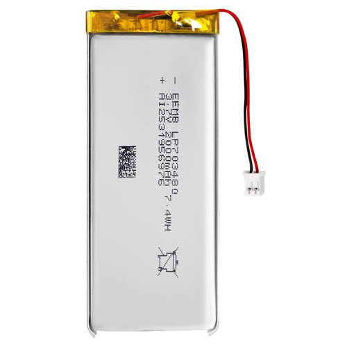 EEMB Lithium Polymer Battery 3.7V 2100mAh 703480 Lipo Rechargeable Battery Pack with Wire JST Connector for Speaker and Wireless Device- Confirm Device & Connector Polarity Before Purchase