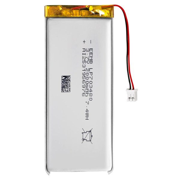 EEMB Lithium Polymer Battery 3.7V 2100mAh 703480 Lipo Rechargeable Battery Pack with Wire JST Connector for Speaker and Wireless Device- Confirm Device & Connector Polarity Before Purchase