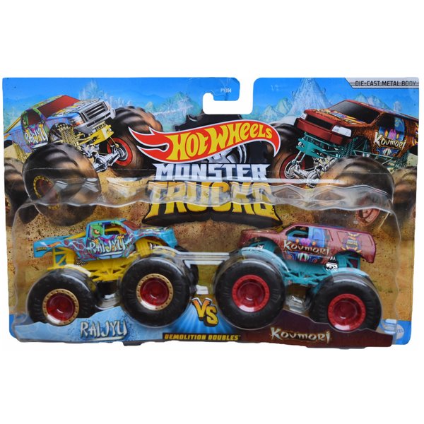 Hot Wheels Monster Trucks Raijyu Vs Koumori - Demolition Double
