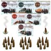 Trumiri Woody Incense Cones - Variety Pack - Total 60 Cone Incense (6 Scents x 10 Conos) - White Sage, Palo Santo, Dragons Blood, Sandalwood - Cone Incense Scents - Insense Cones - Incent Cone