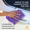 Premium 2pk + 1 Free Shammy Cloth for Car Drying - (26"x17") - Super Absorbent Chamois Towel for Car - Reusable Shammy Towel for Car - Scratch-Free Car Drying Towel