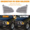 UNIONSTAR LED Front Corner Light Side Marker Light Compatible with 1994-1997 Chevy Blazer S10, Driver & Passenger Side, Side Marker Turn Signal Corner Lamps，OEM Part Number: ‎‎GM2551140、GM2550140