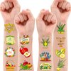 100 PCS Happy Sukkot Sukkah Temporary Tattoos Themed Birthday Party Decorations Favors Supplies Decor Cute Chag Sameach Harvest Jewish Tattoo Stickers Gifts For Game Boys Girls Classroom School Prizes