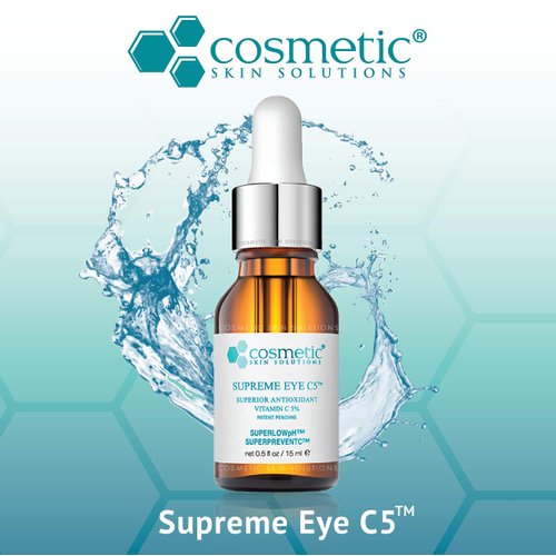 Supreme Brightening Eye Serum with 5% Vitamin C, Hyaluronic Acid and Asiatic Acid (15 mL)