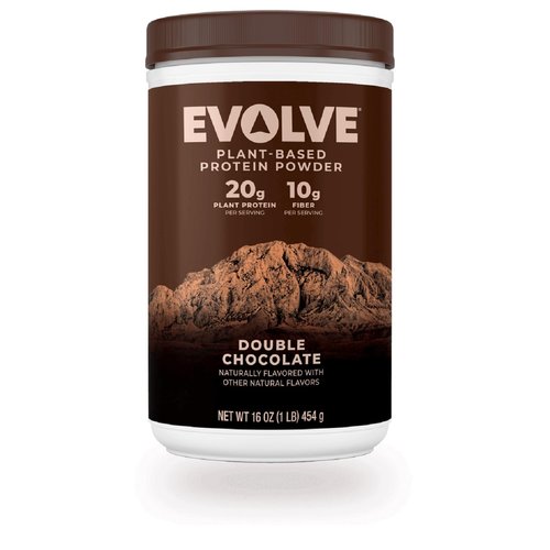 Evolve Protein Powder, Classic Chocolate, 20g Protein,10g Fiber, 1 Lb