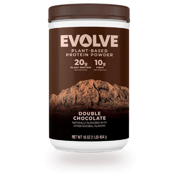 Evolve Protein Powder, Classic Chocolate, 20g Protein,10g Fiber, 1 Lb