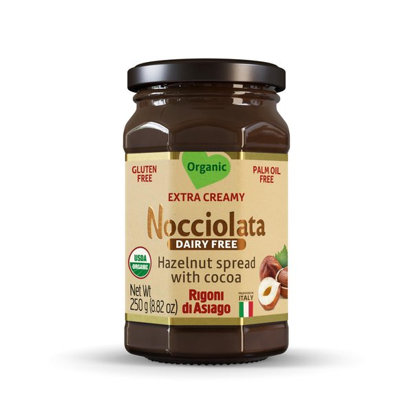 Rigoni di Asiago Organic Dairy Free Nocciolata Classic Hazelnut Spread, 8.82 OZ (Pack of 1)