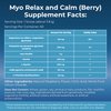MYOXCIENCE Myo Relax & Calm | Myo-Inositol, L-Theanine, Taurine, Magnesium & GABA | Supports Sleep, Neurotransmitter & Hormone Support (Berry Flavor) (60 Servings)