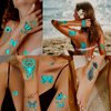 Glow In The Dark Butterfly Tattoos for Kids Girls, Konsait 12 Sheets Safe and Easy to Use Neon Butterfly Temporary Tattoos, Temporary Butterfly Glow Tattoos Glow Party Makeup Supplies Party Favors