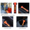 GoDeCho 2 PCS Car Safety Hammer Emergency Escape Tool with Seat Belt Cutter and Vehicle Window Glass Breaker with Light Reflective Tape Red
