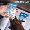 Noveread 200 Pcs Gospel Tract Card Salvation Cards Pocket Holy Postcard Prayer Postcards Christian Inspirational Bible Verses Bookmark for Christian Gift(Cross, Jesus Paid It All)