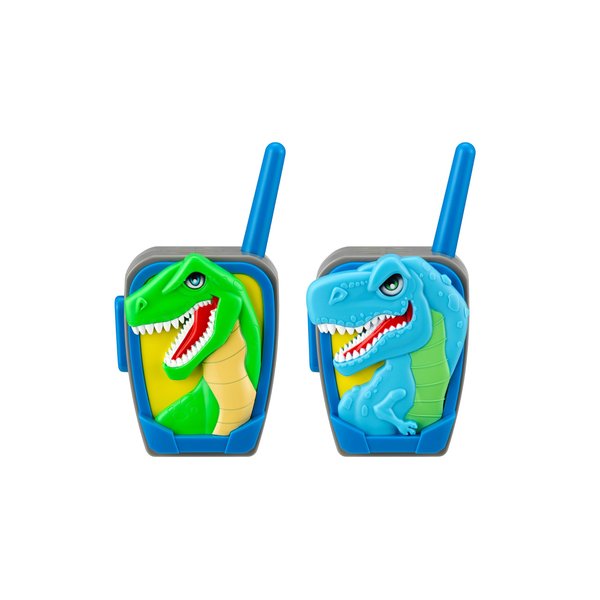 eKids Dinosaur Toy Walkie Talkies for Kids, Static Free Indoor and Outdoor Toys for Boys, Designed for Kids Aged 3 and Up