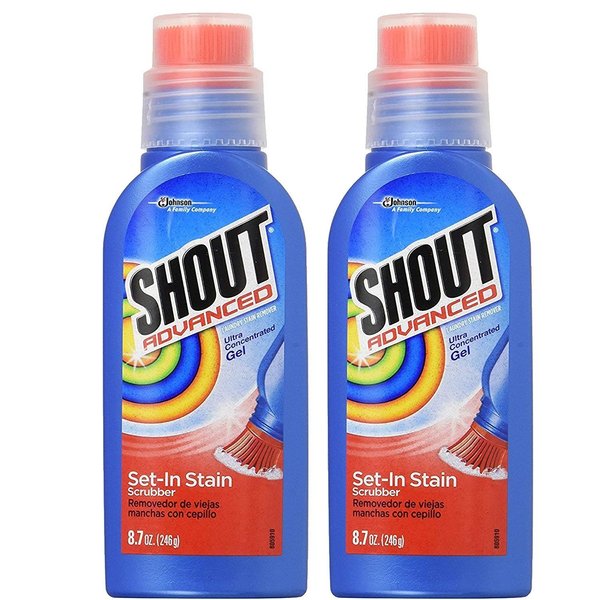 .Shout Advanced Ultra Concentrated Stain Removing Gel, 8.7 Oz Pack of 2, Red