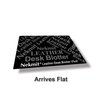 Nekmit Leather Desk Blotter Pad 17 x 12 Inches, Flat, Non-Slip, Waterproof, Black