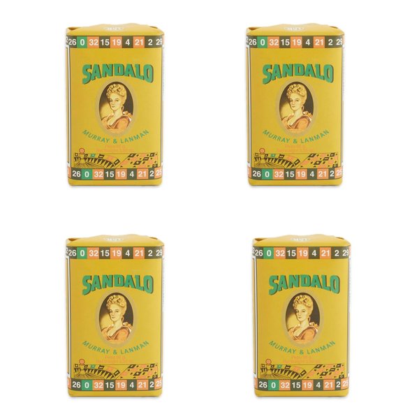 Murray & Lanman Sandalwood Soap Bar - Jabon Sandalo 3.35 Oz (Pack of 4)