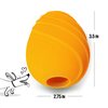 Nylabone Eggi Interactive Fillable Dog Chew Toy - Lightweight Bouncy Floatable Dog Treat Toy for Creative Play & Dog Exercise, Orange, Small/Regular - Up to 25 Ibs. (1 Count)