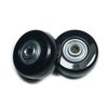 Diameter 1.8in Wear-Resistant Mute Luggage Suitcase Replacement Wheels Rubber Swivel Caster Wheels Repair Kits 4 Wheels