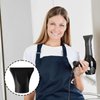 2PCS Professional Salon Hairdressing Tool Black Plastic Salon Replacement Hair Dryer Nozzle Replacement Blow Flat Hairdressing Salon Styling Tool ONLY for Outer Diameter 4.5cm