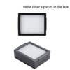 Parts accessories Compatible for iRobot Roomba e5 e6 i1 i2 i3 i4 i5 i6 i7 i8 j5 j6 j7 j8 and all Plus i e j Series Vacuum Cleaner 2 Set Roller Brushes 8 HEPA Filters 8 Side Brushes 1 caster wheel
