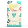 Softcup Menstrual Cup | Reusable Period Cup | Ultra-Soft Medical-Grade Silicone | Leak-Free, 12-Hour Wear | Made in The USA (Size 1)