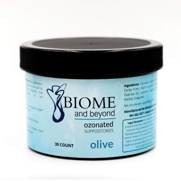 Biome and Beyond Ozonated Olive Oil Suppositories Infused with Essential Oils