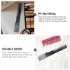 HEALLILY 10Pcs Carbon Lift Teasing Combs Plastic Salon Teasing Back Combs Black Hair Pick Comb Anti Static Portable Comb for Women Most Hair Types 1