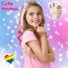 16 Pcs Hair Clips for Girls, Animal Straight Rainbow Hair Extensions for Kids, Little Girl Hair Clips Accessories for Girls Toddler Kids Ponytails