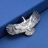 Iaceble Vintage Eagle Hair Clip Barrette Metal Bird Hair Clips Hairpin Silver Hair Barrette Head Clip Boho Eagle Hair Pin Accessories for Women and Girl Headdress (Silver)