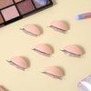 3 Pairs Practice Eyelids for Mannequin Head Silicone Eyelids with Eyelashes Replaced Eyelids for Eyelash Extensions Lash Training Makeup (light color)