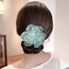 5 Pcs Flower Hair Deft Bun Maker French Lazy Hair Curler Cute Magic Donut Hair Bun Maker Flexible Quick Bun Twister Elegant Hair Accessories for Women Girls