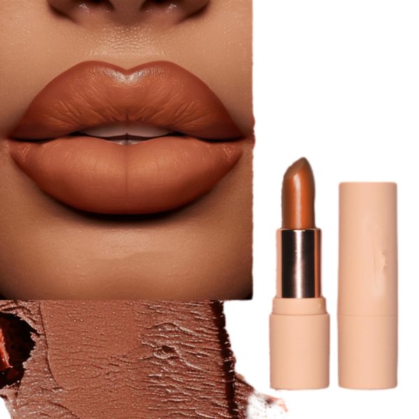 MAEPEOR Semi Matte Lipstick Creamy Natural Nude Lipstick Moisturizing and Smooth Lip Combo Set for All Skin (Color 301)